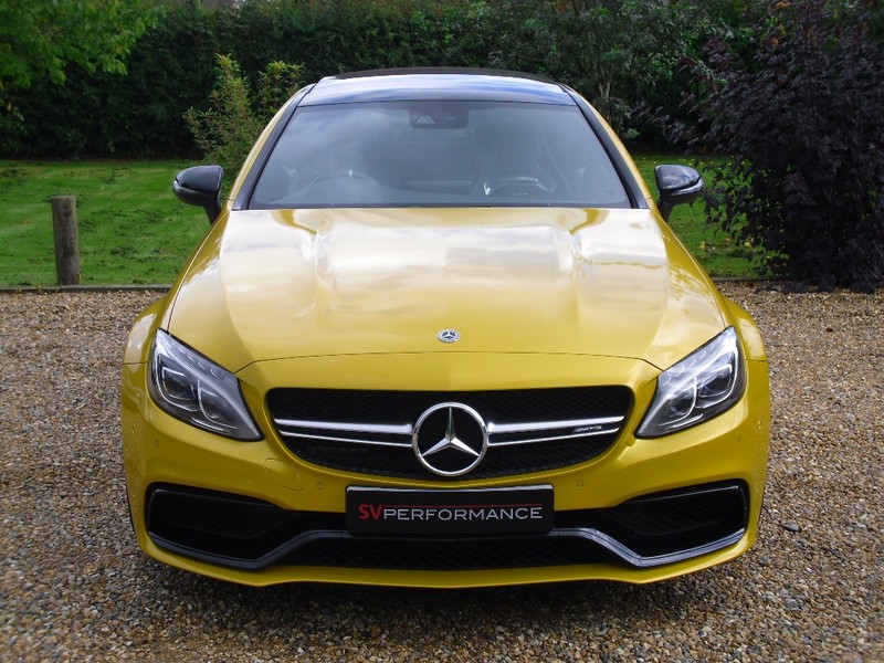 View MERCEDES-BENZ C CLASS C63 AMG S 4.0 V8 Bi-Turbo - 507 BHP - Wrapped in Solar Beam Yellow