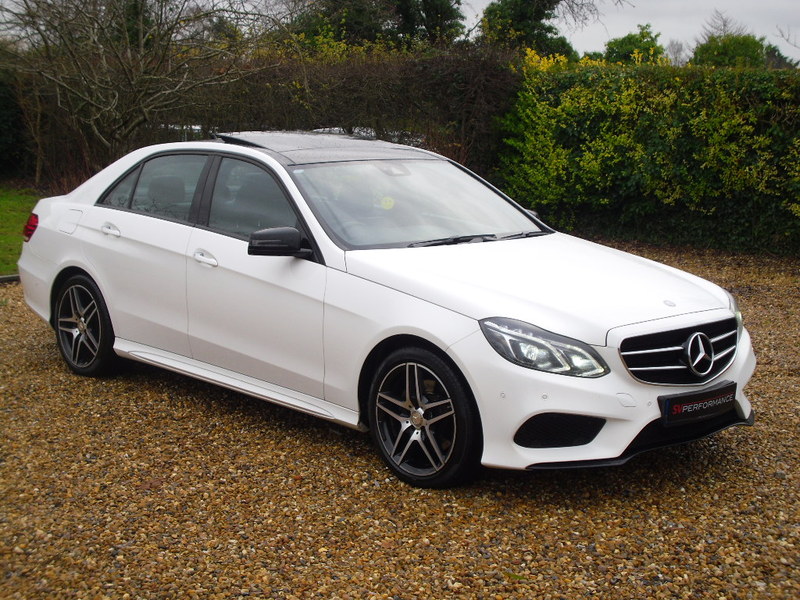 View MERCEDES-BENZ E CLASS E220 2.1 CDI 7G-TRONIC - AMG NIGHT EDITION - PREMIUM PLUS - VERY HIGH SPEC